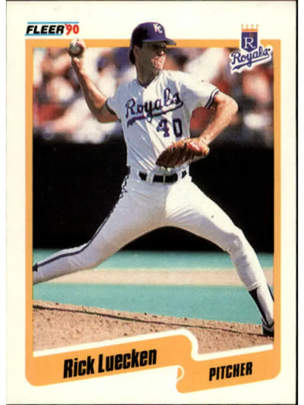 1990 Rick Luecken Fleer Baseball Card #113